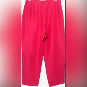 90s Vintage Barbie Pink Silk Trouser